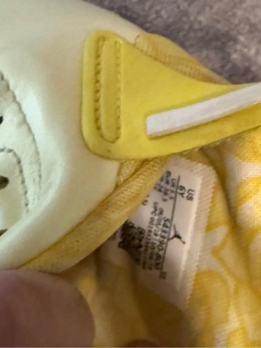 Jordan Kids' Yellow and Cream High-Top Sneakers